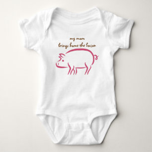 Min mamma kommer med hem baconen: Funktionsduglig Tee