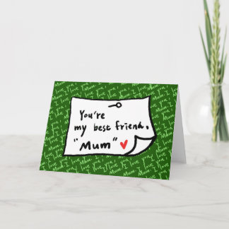 min mamma, min bästa vän kort