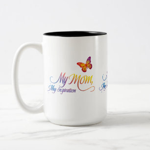 Min mamma, min inspiration - Tvåtons-mugg 0,45 l Två-Tonad Mugg