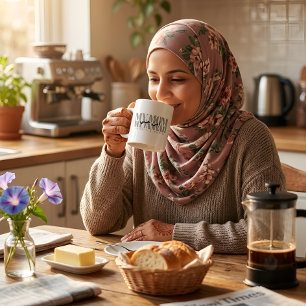 MIN MAMMA MIN JANNAH Personlig gåva till muslimsk  Kaffemugg