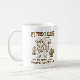 Min mamma Ontr men jag är Modig på Verkligen om de Kaffemugg