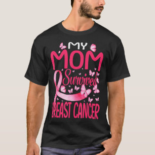 Min Mamma Överlevt bröstcancermedvetenhet om bröst T Shirt