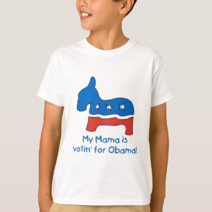 Min Mamma röstar för Obama-Barnen T-shirt
