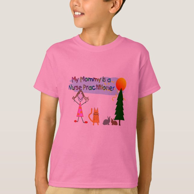 Min mamma "sjuksköterskapraktiker" lurar T-tröja T Shirt (Framsida)