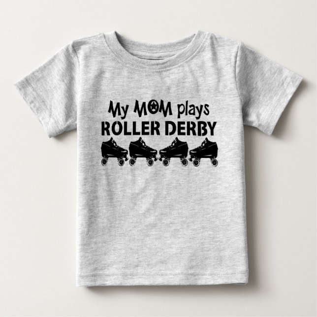 Min Mamma spelar Roller Derby, Roller Skating T Shirt (Framsida)