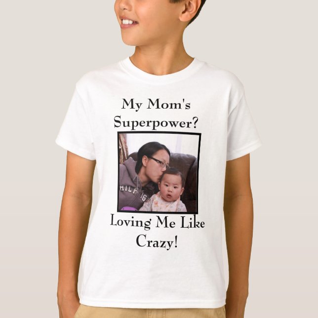 Min Mamma Superpower T-Shirt (Framsida)