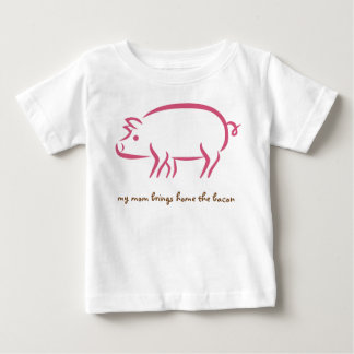 Min mamma tar hem bacon, arbetar mammor tee shirt