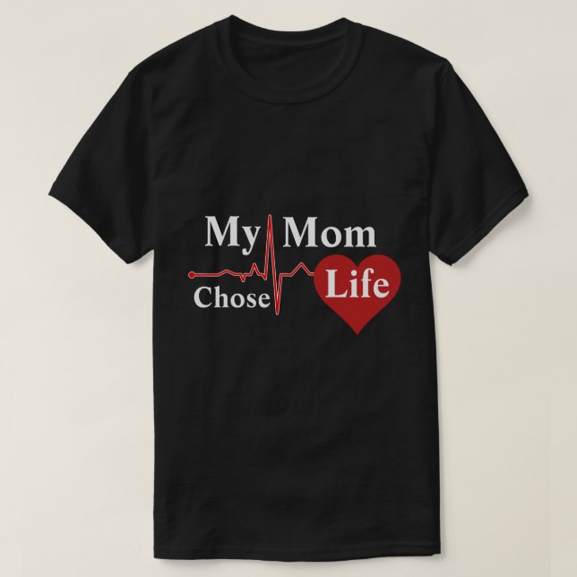 Min mamma valde liv t-shirt (Design framsida)