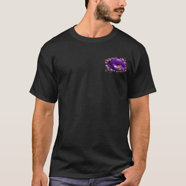 Min Mamma valuta är Kisses Front & Back T Shirt (Framsida)