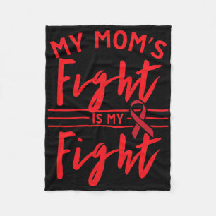 Min mammas kamp är min kamp - blodcancer medvetenh fleecefilt