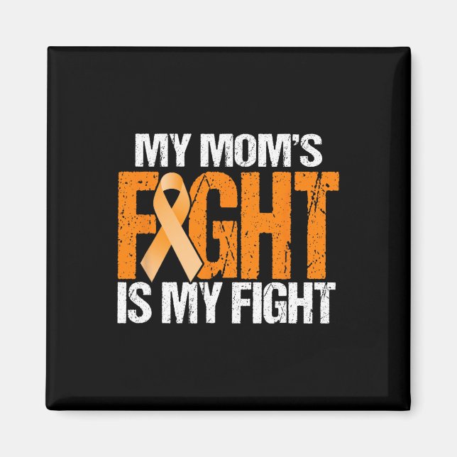 Min Mammor-kamp är min kamp mot Leukemi Awareness  Magnet (Framsidan)