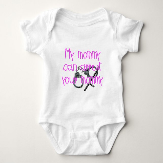 Min mammor kan arrestera dina mammor t-shirt (Framsida)