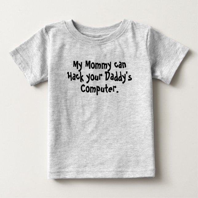 Min mammor kan hacka din pappa t shirt (Framsida)