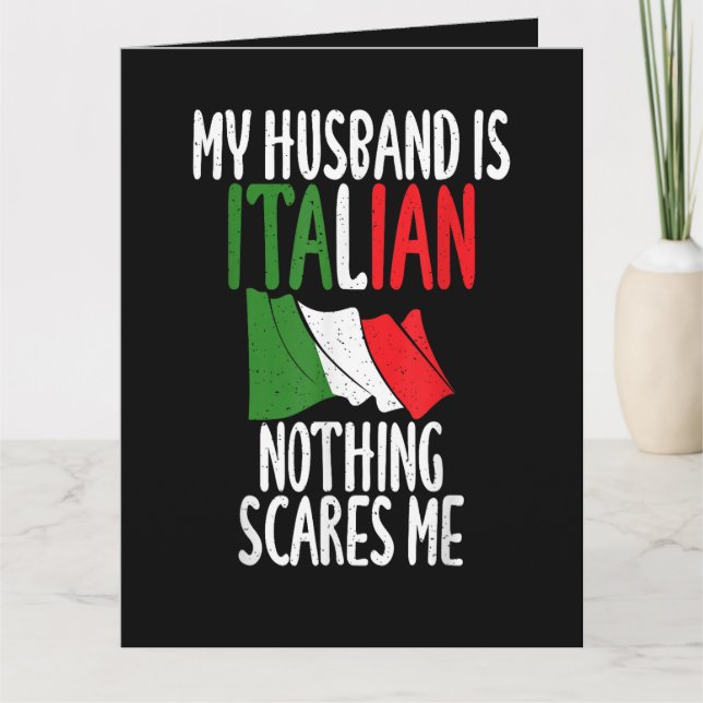 Min man är italienare ingenting skrämmer mig kort (Framsida)