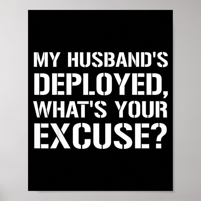 Min man är utplacerad vad är din urska militär poster (Framsidan)