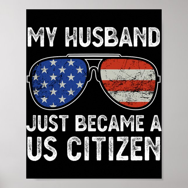 Min man blev precis amerikansk medborgare poster (Framsidan)