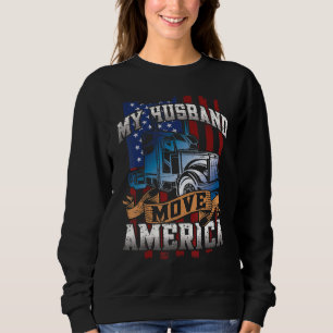Min man flyttar Amerika Lastbilschaufför Lastbils T Shirt