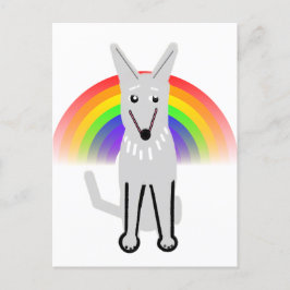 Min månhund och regnbåge,  vykort