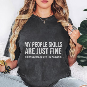 Min Människokänsla är Bra Citat Roligt T Shirt