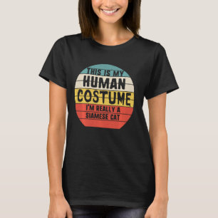 Min mänskliga dräkt i Verkligen A Siamese Cat Hall T Shirt
