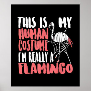 Min mänskliga dräkt Im Verkligen A Flamingo Mummy Poster