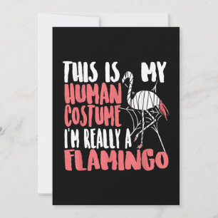 Min mänskliga dräkt Im Verkligen A Flamingo Mummy Spara Datumet