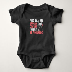 Min mänskliga dräkt Im Verkligen A Flamingo Mummy  T Shirt