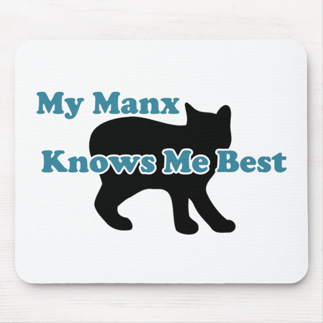 Min Manx känner mig bäst Musmatta (Framsidan)