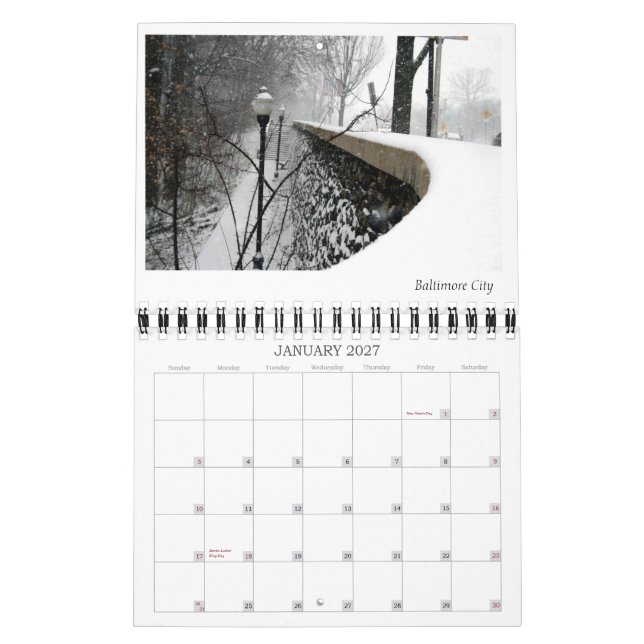 Min Maryland Kalender (Jan 2027)