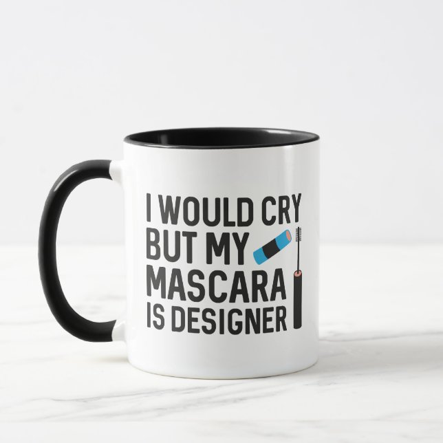 Min Mascara är Designer Mugg (Vänster)
