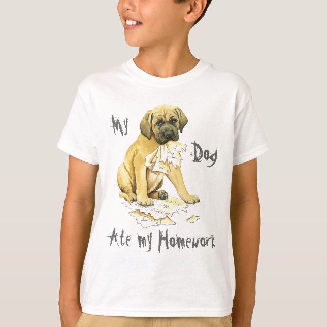 Min Mastiff åt min läxa Tee (Framsida)
