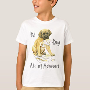 Min Mastiff åt min läxa Tee Shirt