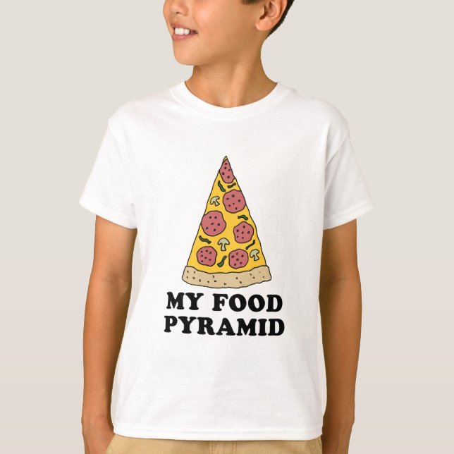 Min matpyramid tee shirt (Framsida)