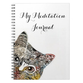 Min meditationjournal - kattdesignanteckningsbok anteckningsbok