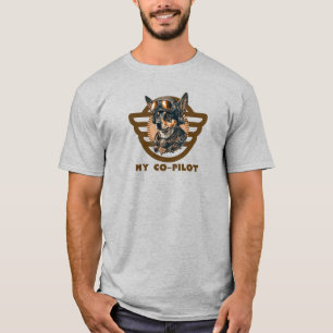 Min medpilotsgrupp för typkontroll och Hund Pilot, T Shirt