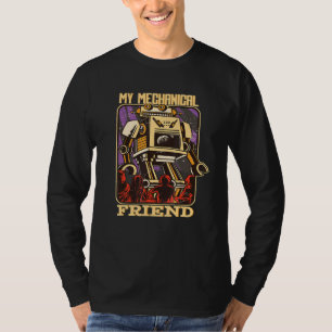 Min mekaniska vän Robot Cyborg Leksak T Shirt