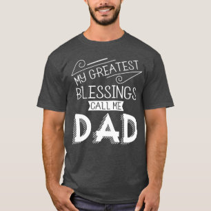 Min mest underbara välsignelseappell mig pappafar t shirt