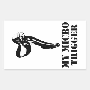 Min mikroutlösare rektangulärt klistermärke