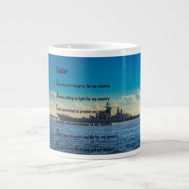 Min militära samling jumbo mugg (Framsidan)
