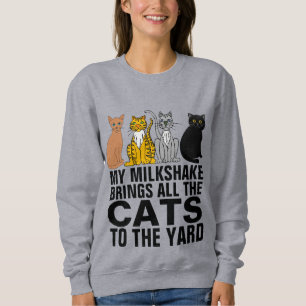 MIN MILKSHAKE GÖR KATTERNA TILL T-SHIRTS-T-FARTYG T SHIRT