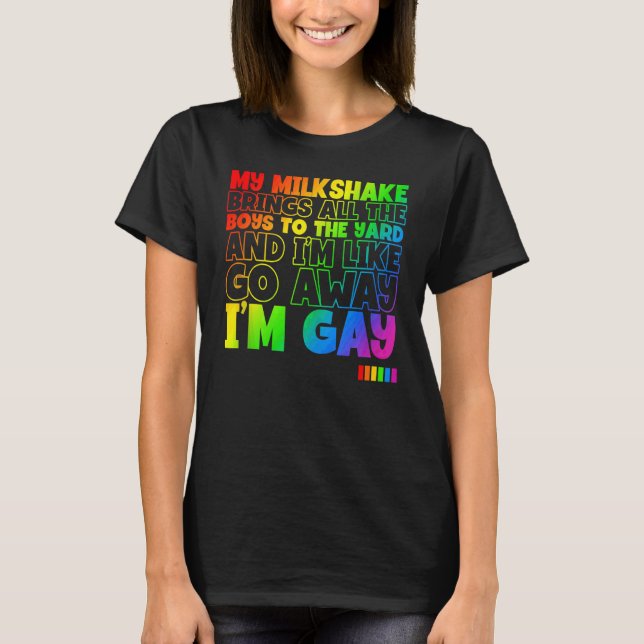 Min Milkskakas föder alla boys Lgbt-Pridet i månad T Shirt (Framsida)