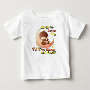 Min Mimi älskar mig till månen och baksidaen T Shirt