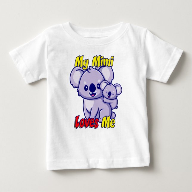 Min Mimi Kärlek Me Koala Baby T-Shirt (Framsida)