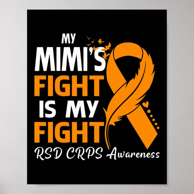 Min Mimis kamp är min fejd Crps Awareness Fea Poster (Framsidan)