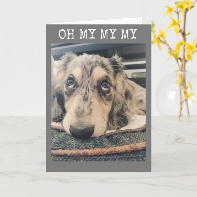 MIN MIN DIG VÄNTAR ***16** KORT (Gul blomma)