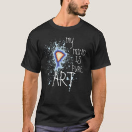 MIN MINA MINNE ÄR PURE ART TYPOGRAPHY ARTSY T SHIRT