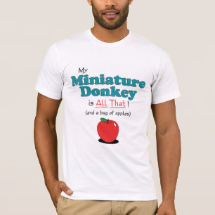 Min miniatyråsna är all det! Rolig åsna Tee Shirt
