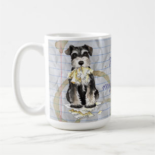 Min miniatyrSchnauzeråt som min kurs planerar Kaffemugg