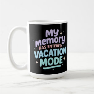 Min Minne Har Gått In I Semesterläge Pastell Desig Kaffemugg