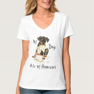 Min minut klämmer fast åt min läxa tee shirt